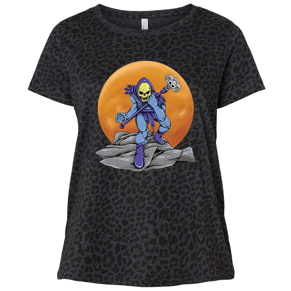 Ladies Curvy Jersey - N5C1LXRG - Black Leopard - 11