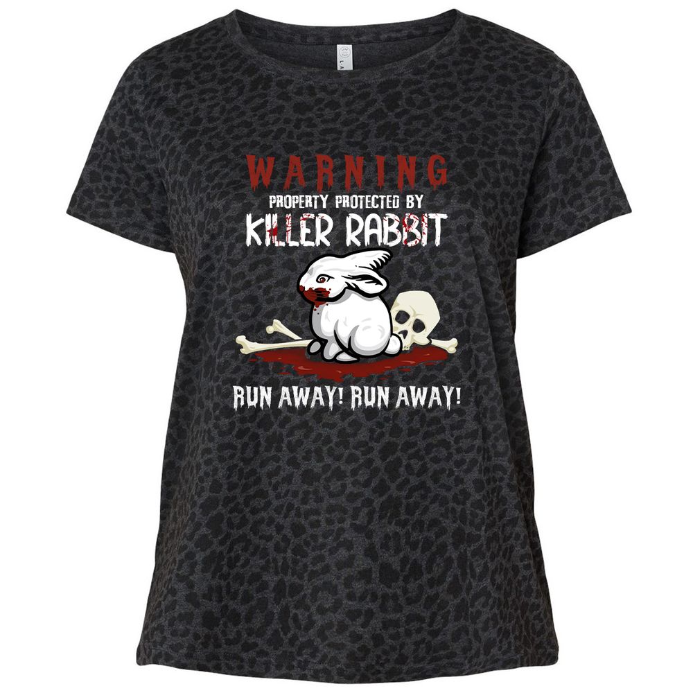 Ladies Curvy Jersey - BXN1UQRM - Black Leopard - 11