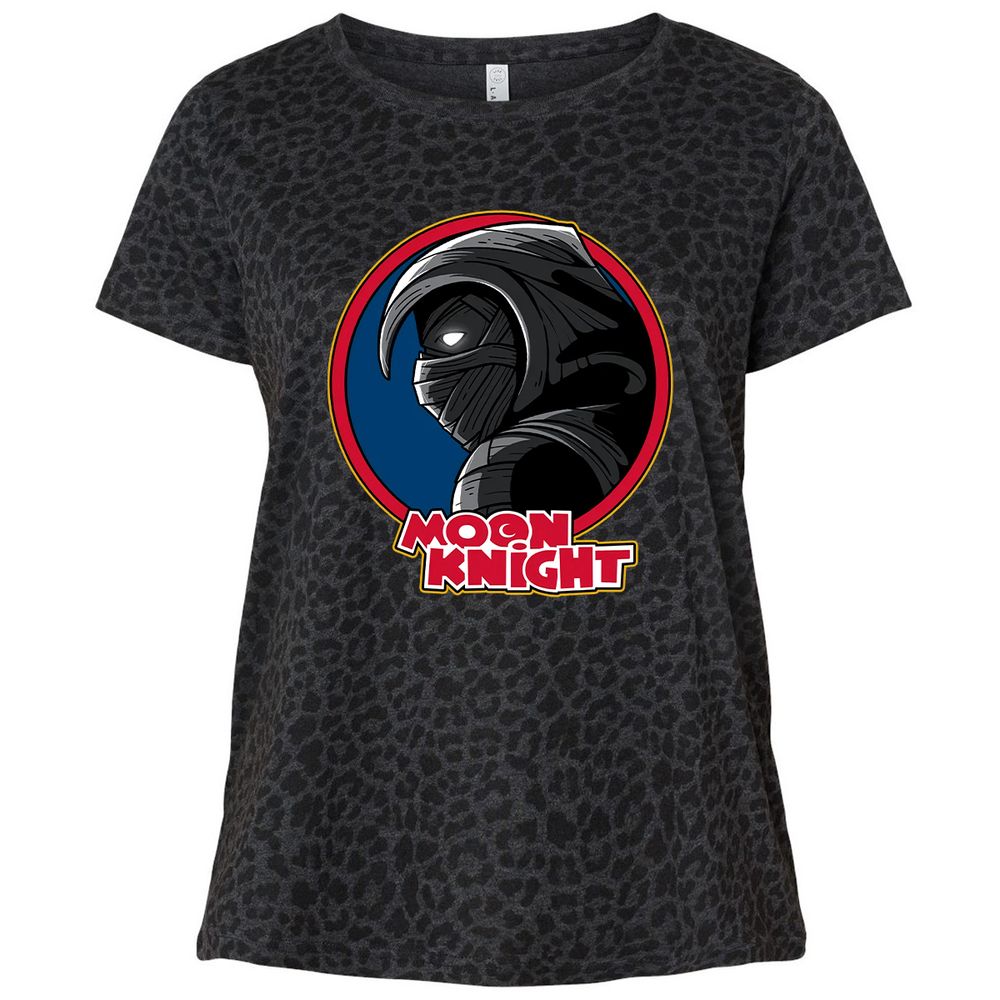 Ladies Curvy Jersey - JD8VJYMB - Black Leopard - 11