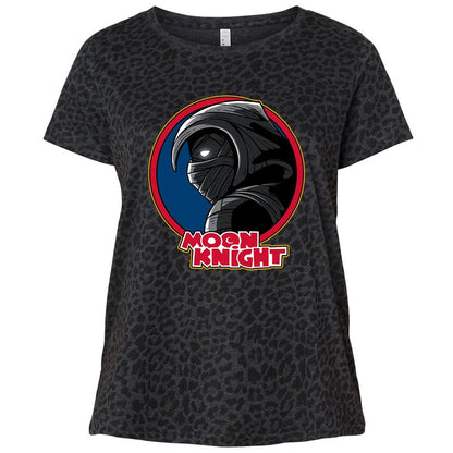 Ladies Curvy Jersey - JD8VJYMB - Black Leopard - 11