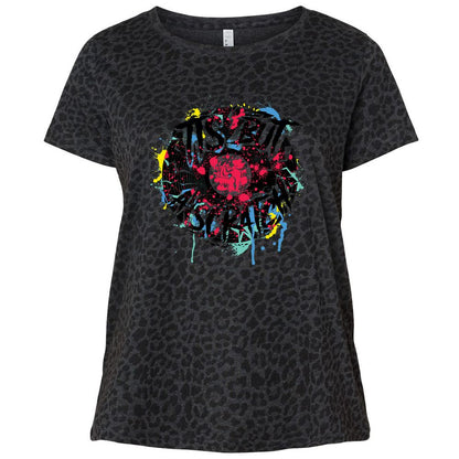 Ladies Curvy Jersey - K2JMNMHM - Black Leopard - 11