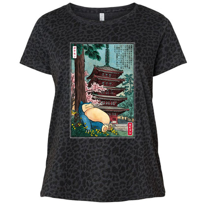 Ladies Curvy Jersey - T67YKWNW - Black Leopard - 11