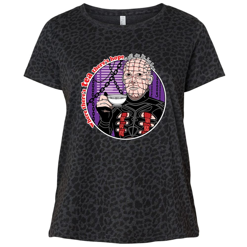 Ladies Curvy Jersey - QZU27KL6 - Black Leopard - 11