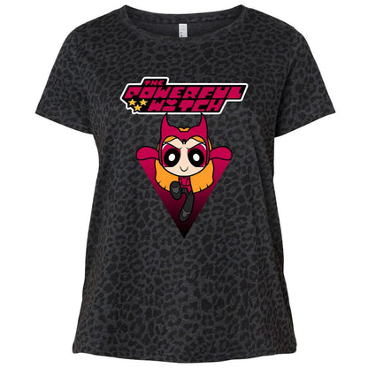 Ladies Curvy Jersey - DNJSGGDP - Black Leopard - 11