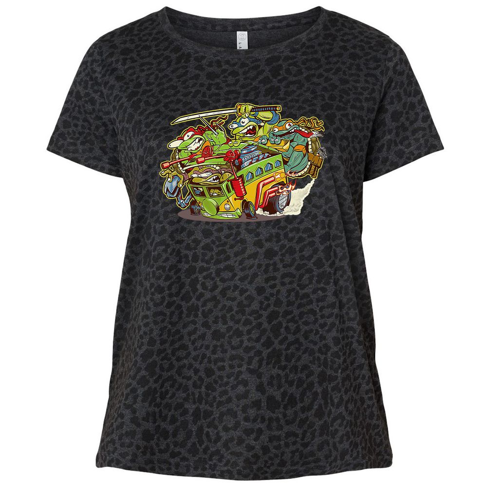 Ladies Curvy Jersey - CEEWEVWX - Black Leopard - 11