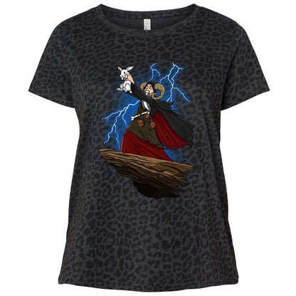 Ladies Curvy Jersey - 613YF4J2 - Black Leopard - 11