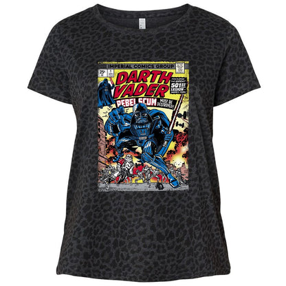 Ladies Curvy Jersey - 3921R74L - Black Leopard - 11