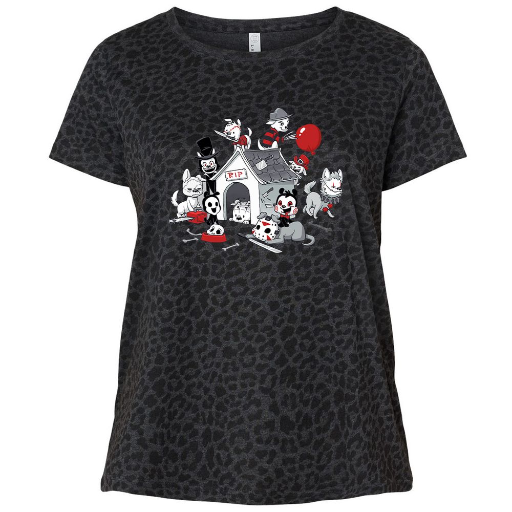 Ladies Curvy Jersey - SDBPDYHE - Black Leopard - 11