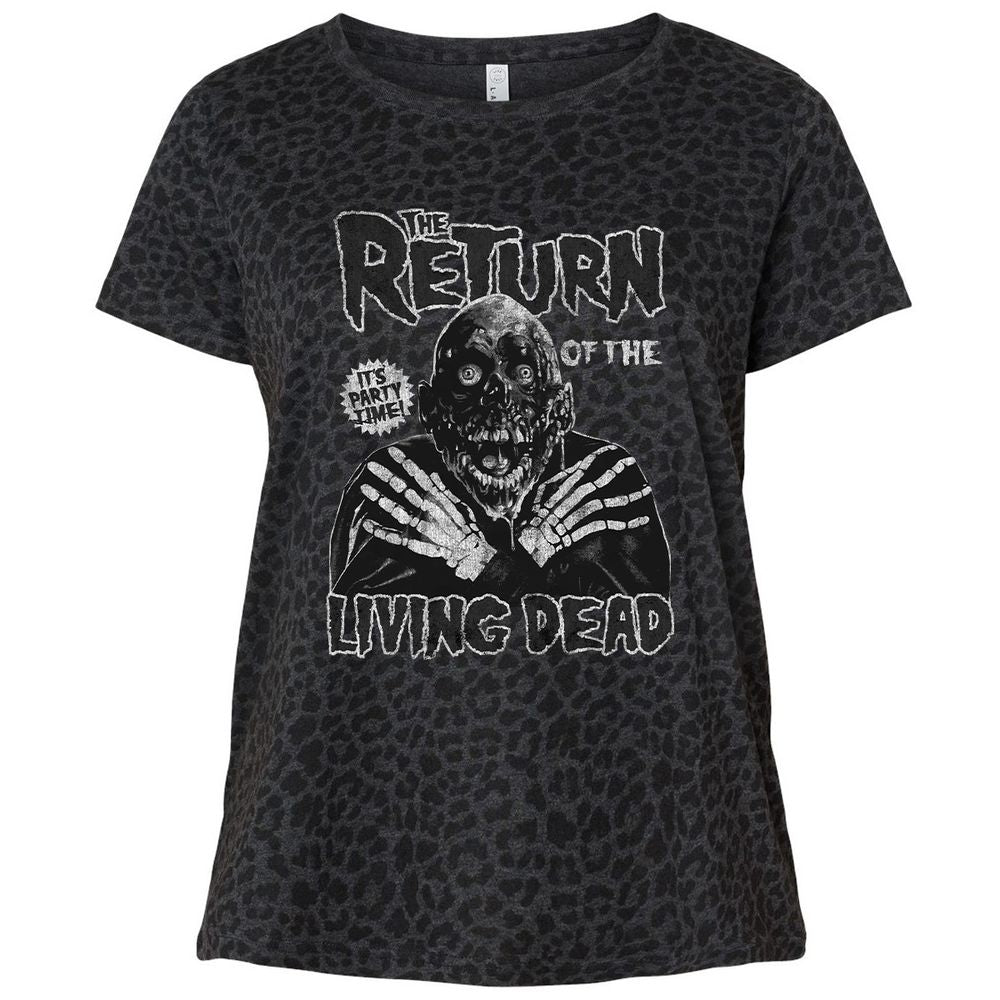 Ladies Curvy Jersey - MKRJXTPL - Black Leopard - 11