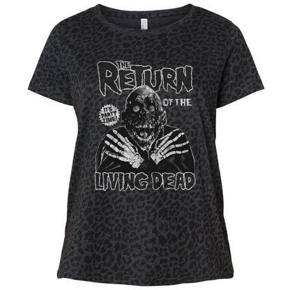 Ladies Curvy Jersey - MKRJXTPL - Black Leopard - 11