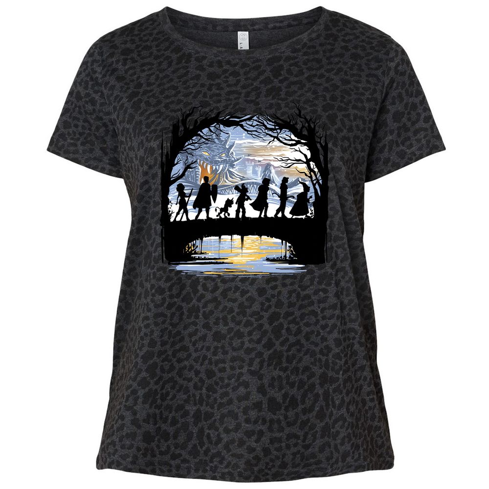 Ladies Curvy Jersey - M9FAH614 - Black Leopard - 11