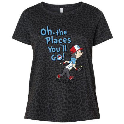 Ladies Curvy Jersey - 4VSNDL3M - Black Leopard - 11