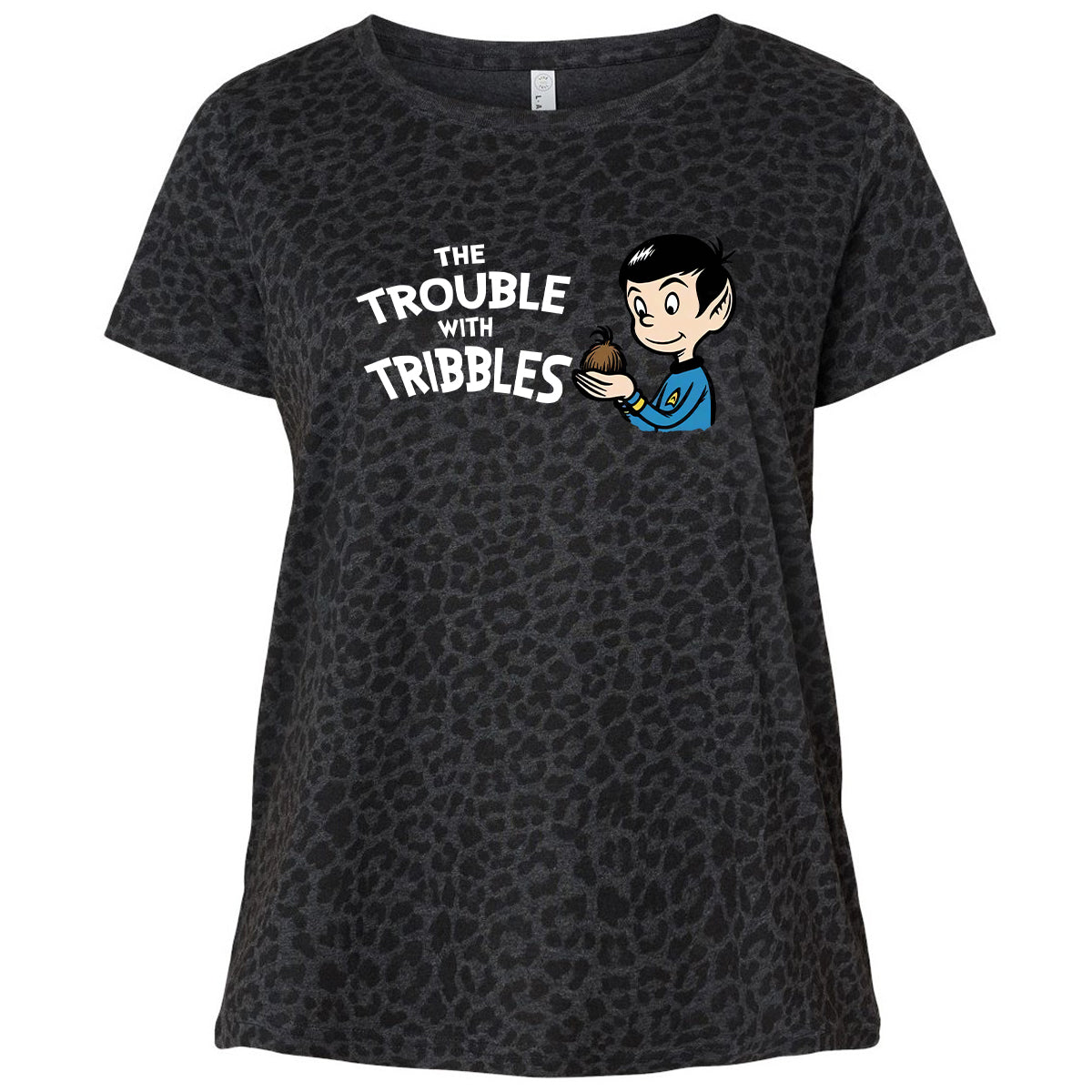 Ladies Curvy Jersey - SGQXUHA4 - Black Leopard - 11