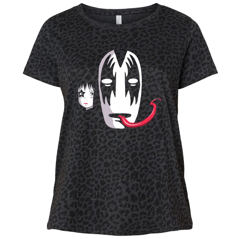 Ladies Curvy Jersey - 7FR9D7JK - Black Leopard - 11