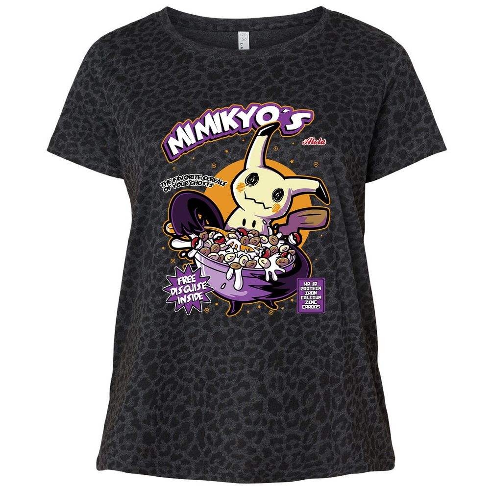 Ladies Curvy Jersey - AFUHUPWR - Black Leopard - 11