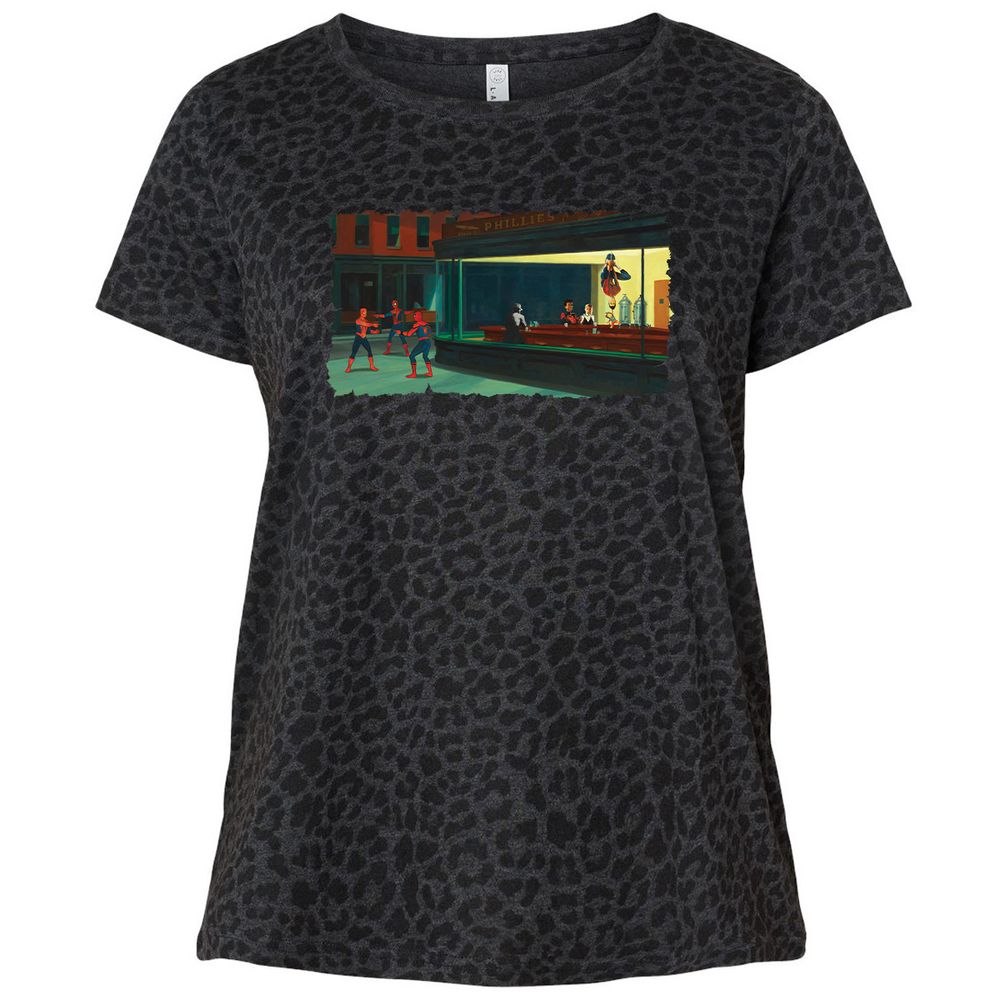 Ladies Curvy Jersey - 5BPJ7P4J - Black Leopard - 11