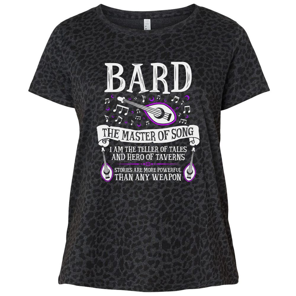 Ladies Curvy Jersey - V61EKGH9 - Black Leopard - 11