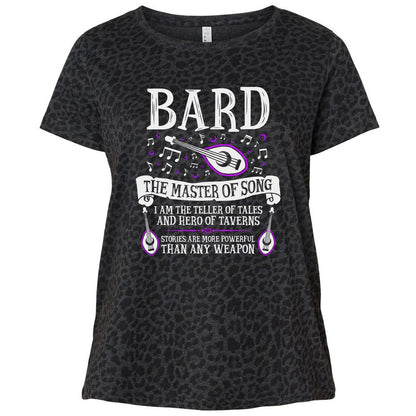 Ladies Curvy Jersey - V61EKGH9 - Black Leopard - 11