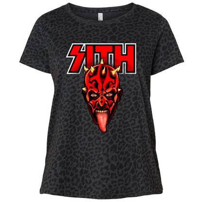 Ladies Curvy Jersey - PS8G1NQZ - Black Leopard - 11