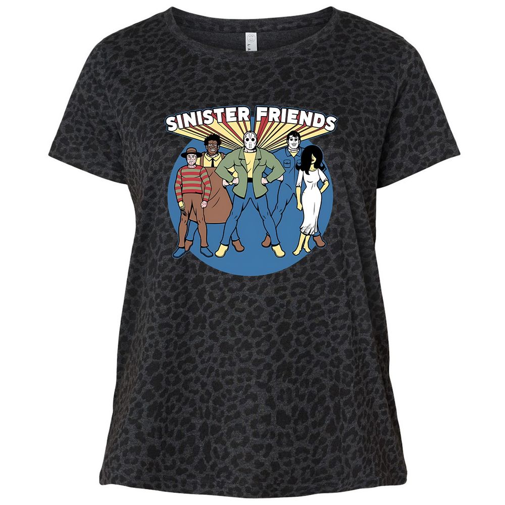 Ladies Curvy Jersey - 563BPHKV - Black Leopard - 11