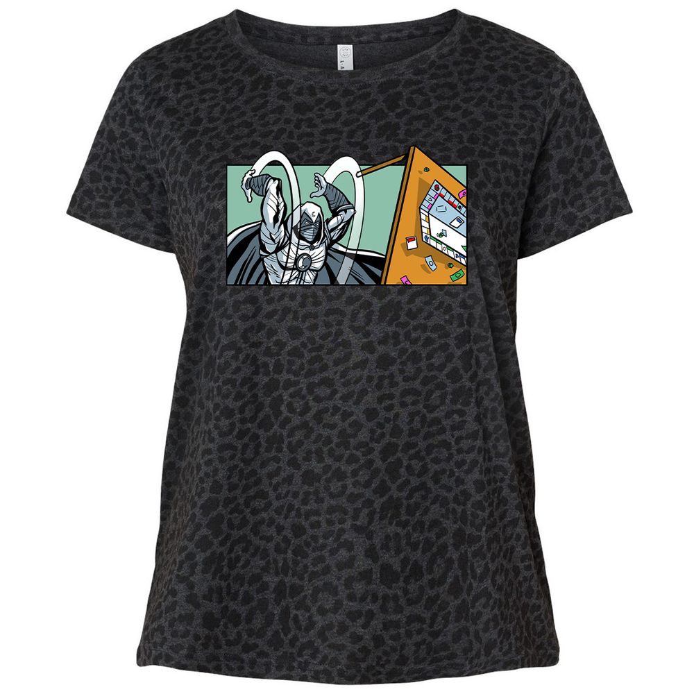 Ladies Curvy Jersey - NBKN6UG8 - Black Leopard - 11