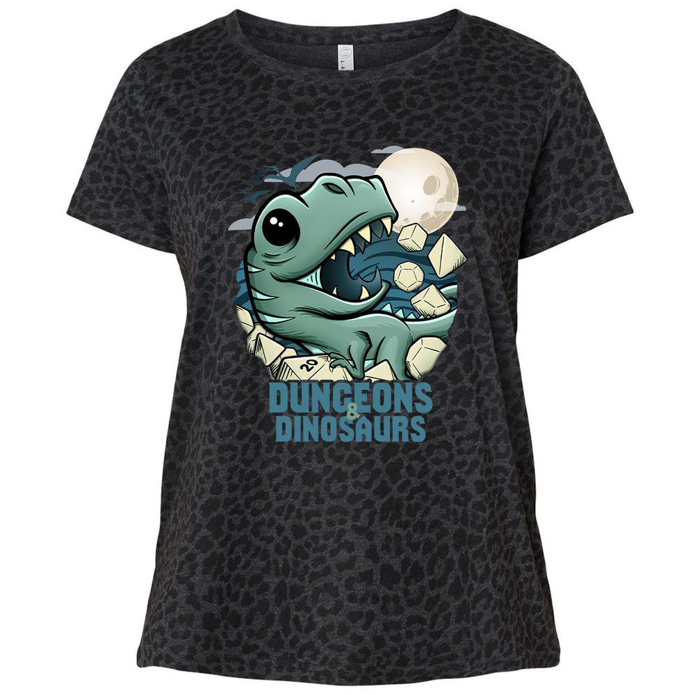 Ladies Curvy Jersey - BKB2CM54 - Black Leopard - 11