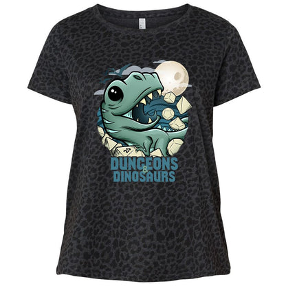 Ladies Curvy Jersey - BKB2CM54 - Black Leopard - 11