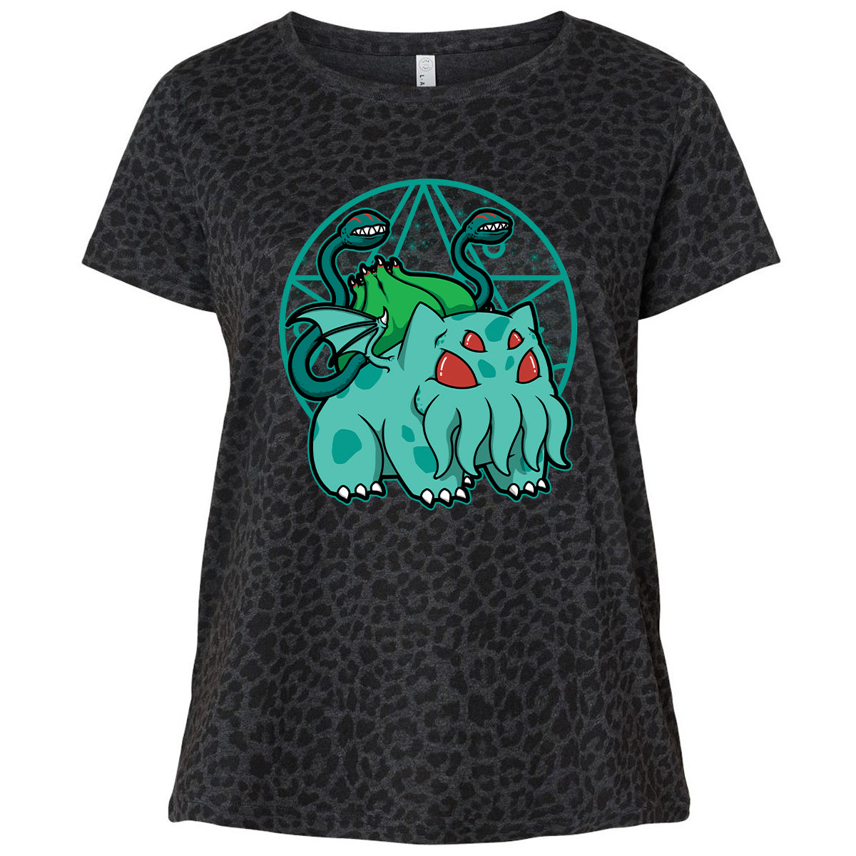 Ladies Curvy Jersey - 6X7YYZW9 - Black Leopard - 11