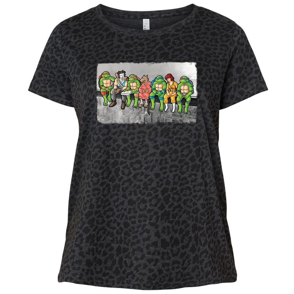 Ladies Curvy Jersey - NWA4XZVE - Black Leopard - 11