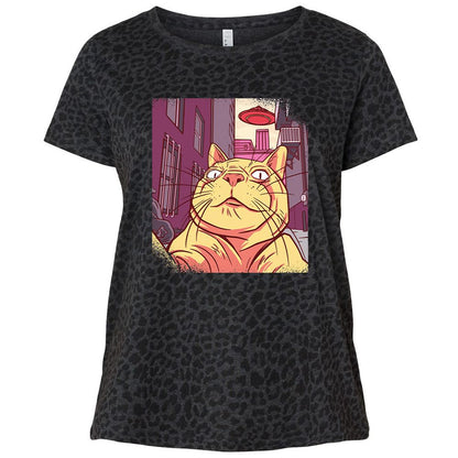 Ladies Curvy Jersey - 1AXLGEYX - Black Leopard - 11