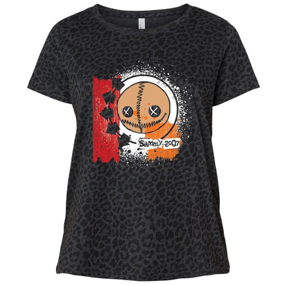 Ladies Curvy Jersey - LBCWBCR4 - Black Leopard - 11