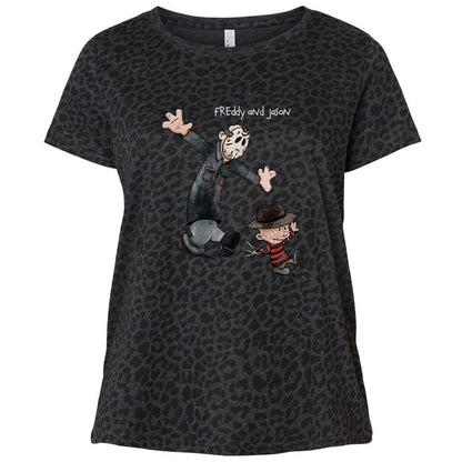 Ladies Curvy Jersey - Z384HXLN - Black Leopard - 11