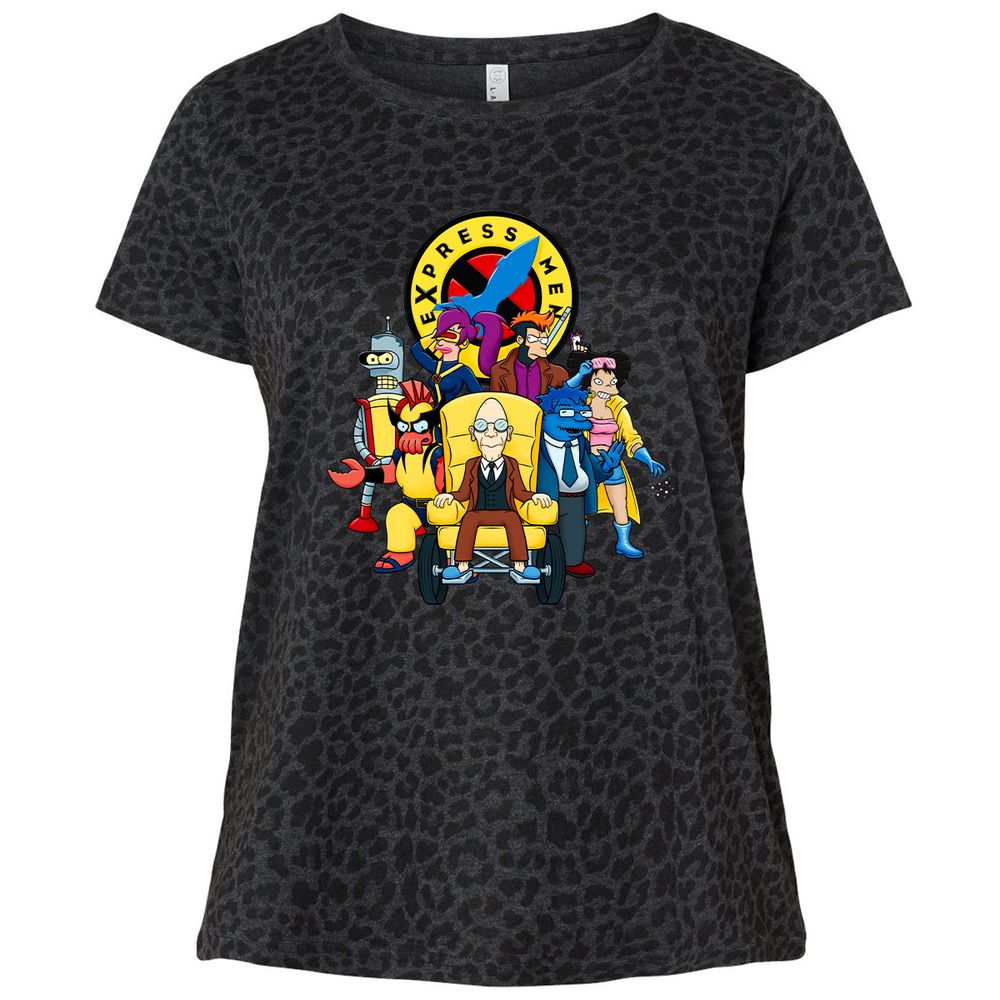 Ladies Curvy Jersey - 27GUAR9U - Black Leopard - 11