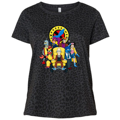 Ladies Curvy Jersey - 27GUAR9U - Black Leopard - 11