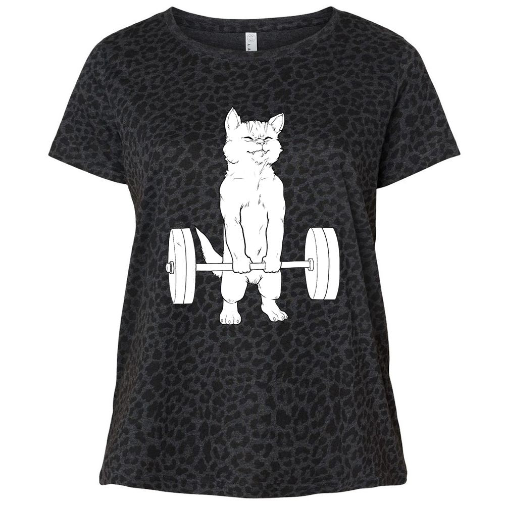 Ladies Curvy Jersey - HT5NHHTH - Black Leopard - 11