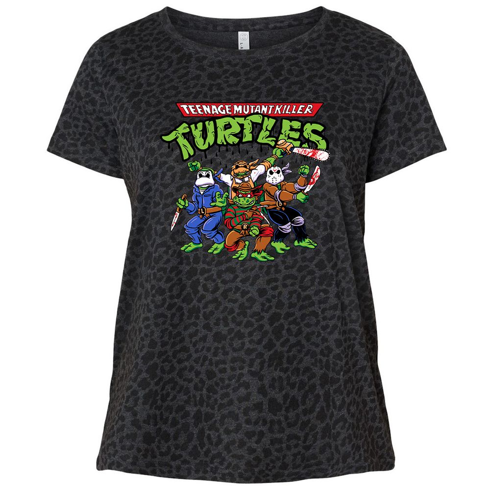 Ladies Curvy Jersey - JDQHB2FR - Black Leopard - 11