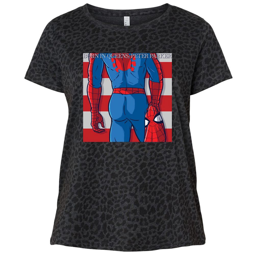 Ladies Curvy Jersey - 67STEBV3 - Black Leopard - 11