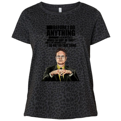 Ladies Curvy Jersey - RM5NY55N - Black Leopard - 11