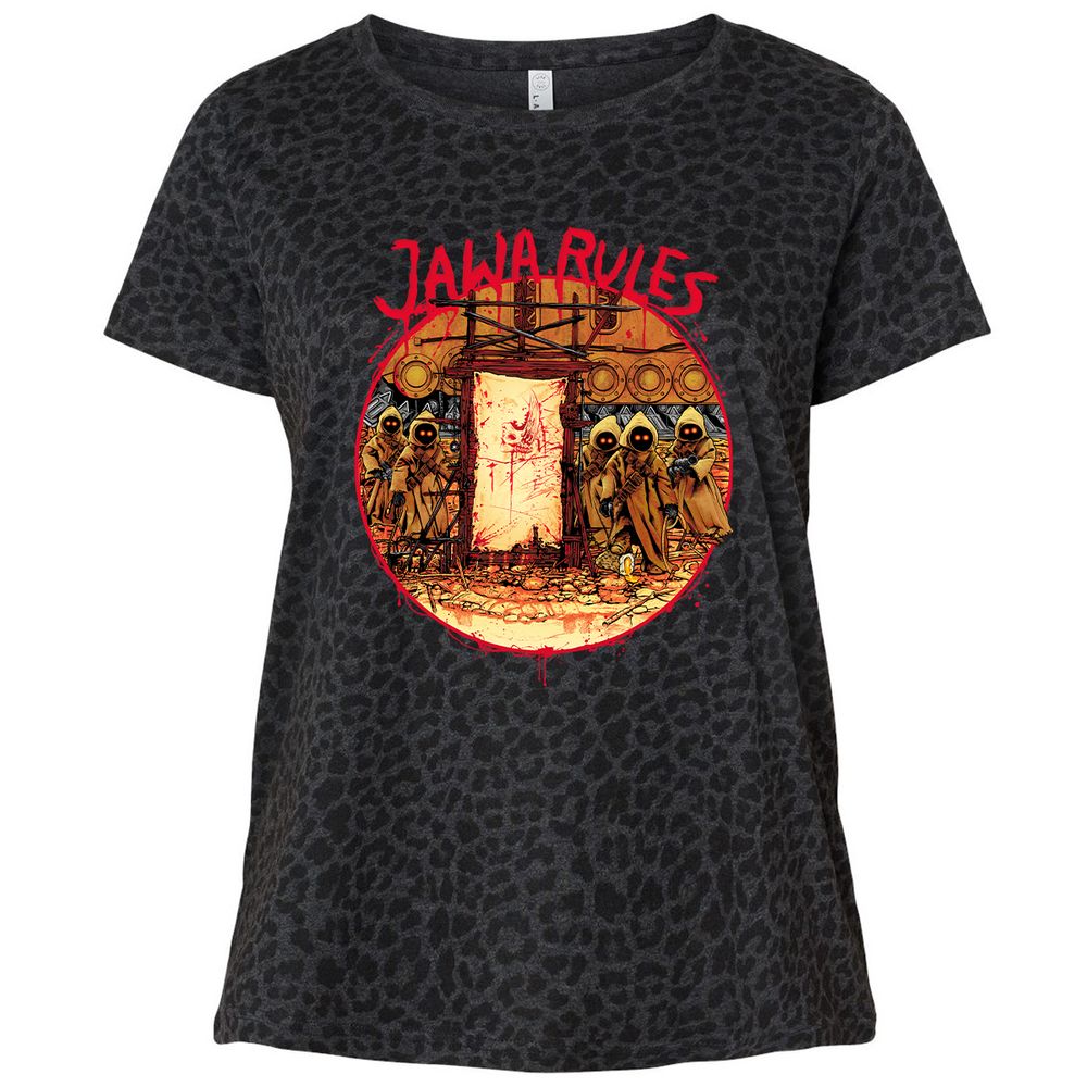 Ladies Curvy Jersey - 8Q1Q8QFH - Black Leopard - 11