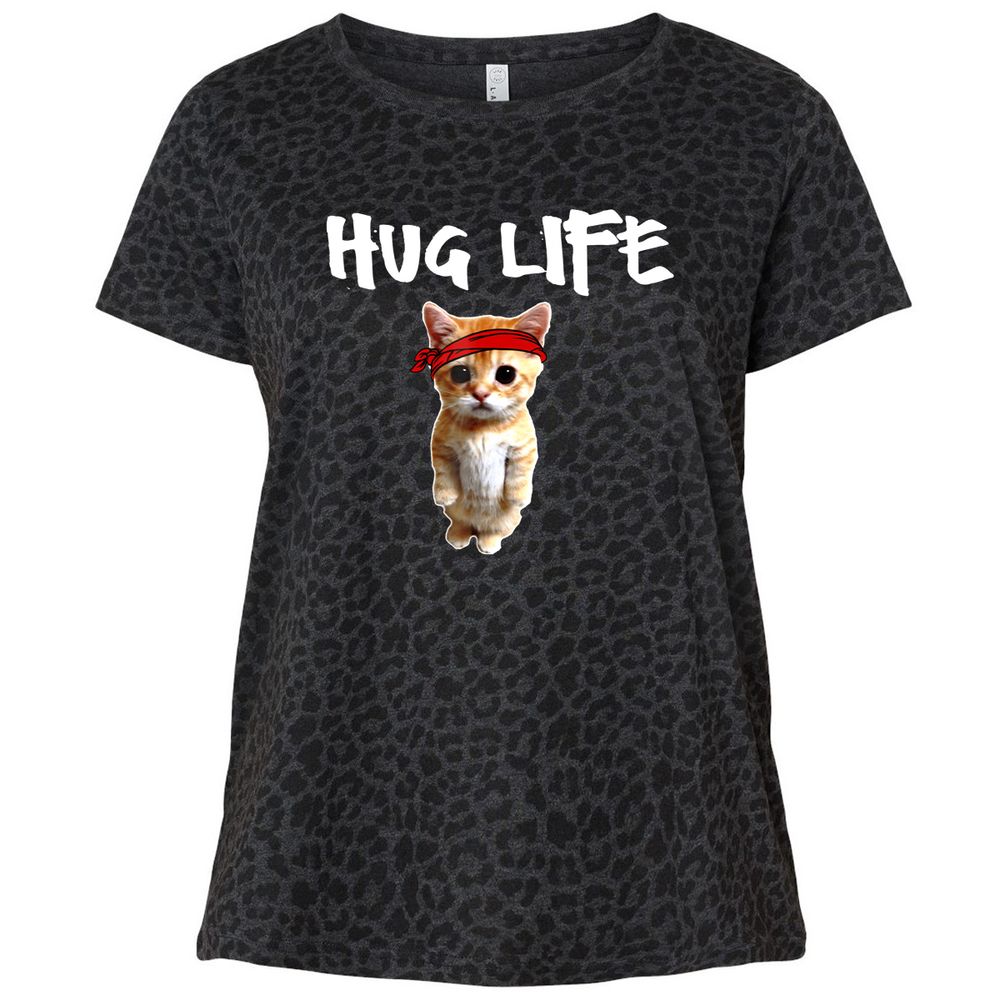 Ladies Curvy Jersey - 4R1SW6VR - Black Leopard - 11