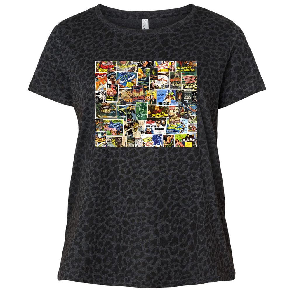 Ladies Curvy Jersey - CLCW9RL9 - Black Leopard - 11