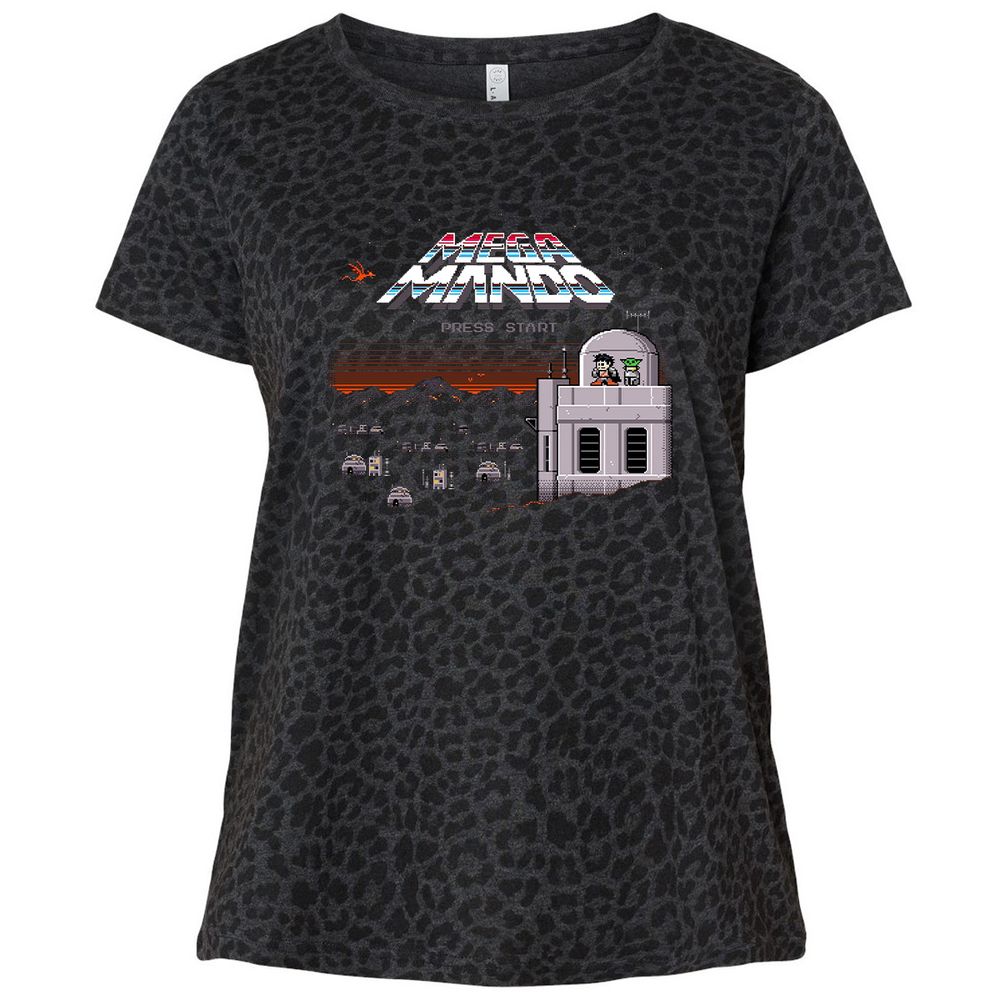 Ladies Curvy Jersey - LU78SXHG - Black Leopard - 11