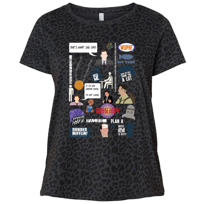 Ladies Curvy Jersey - HDEHQRV9 - Black Leopard - 11