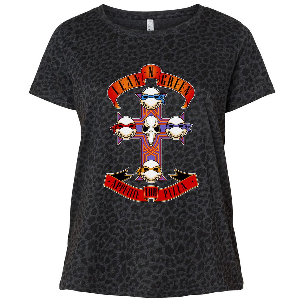 Ladies Curvy Jersey - NXLVQ37C - Black Leopard - 11