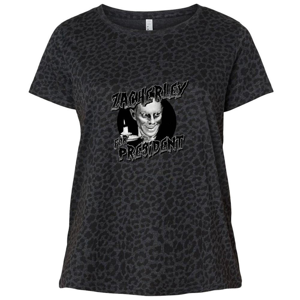 Ladies Curvy Jersey - AZF4AYTN - Black Leopard - 11