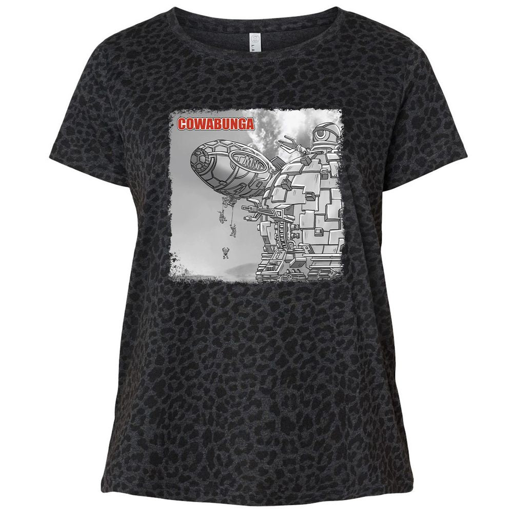 Ladies Curvy Jersey - 1AU3XS98 - Black Leopard - 11