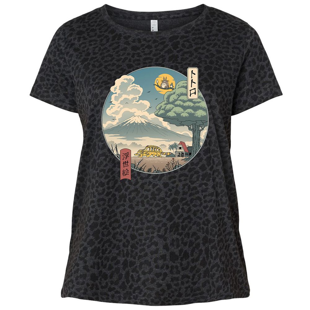 Ladies Curvy Jersey - E53YXYGB - Black Leopard - 11