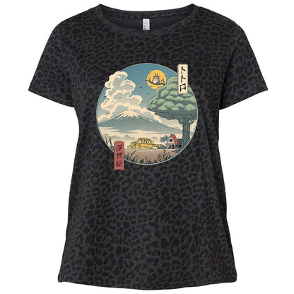 Ladies Curvy Jersey - E53YXYGB - Black Leopard - 11