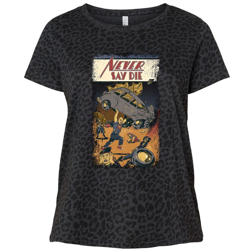 Ladies Curvy Jersey - 78BJQ1LM - Black Leopard - 11