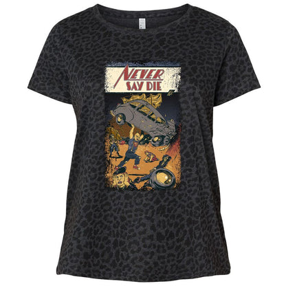 Ladies Curvy Jersey - 78BJQ1LM - Black Leopard - 11